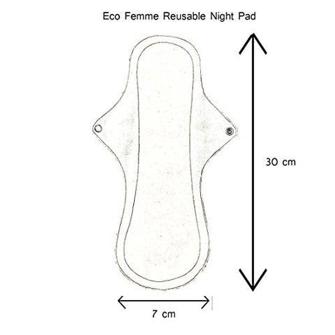 Reusable Cloth Menstural Pads (1 Night Pad) | SpreeIndia.com - India's First Website That Discovers Eco-Friendly Products