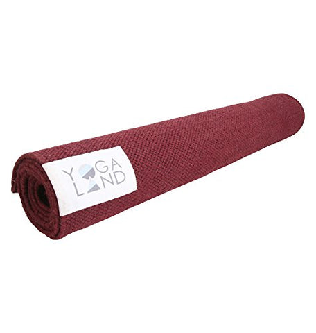 Yoga Land Mat - Guru Garnet 6 mm, 25"x 72" (100% Cotton, ANTI-SKID, Washable) | SpreeIndia.com - India's First Website That Discovers Eco-Friendly Products
