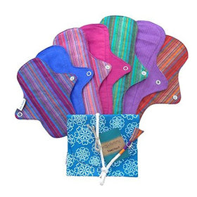 Reusable Cloth Menstural Sanitary Pad - Full Cycle Kit (Pack Of 7) | SpreeIndia.com - India's First Website That Discovers Eco-Friendly Products