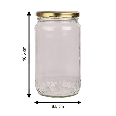 Pure Source India Good Quality 800 Gm Glass Jar Set Of 6 Jar | SpreeIndia.com - India's First Website That Discovers Eco-Friendly Products