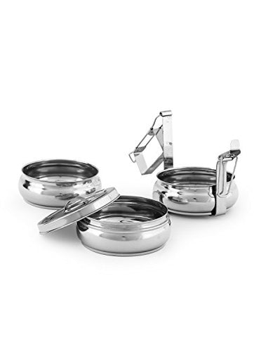King International Stainless steel Belly tiffin box,lunch box 3 Tier | SpreeIndia.com - India's First Website That Discovers Eco-Friendly Products