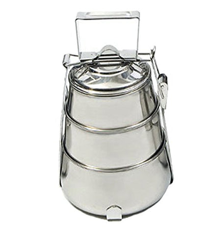 King International Pyramid Tiffin Box/Lunch Box (3 tier) | SpreeIndia.com - India's First Website That Discovers Eco-Friendly Products