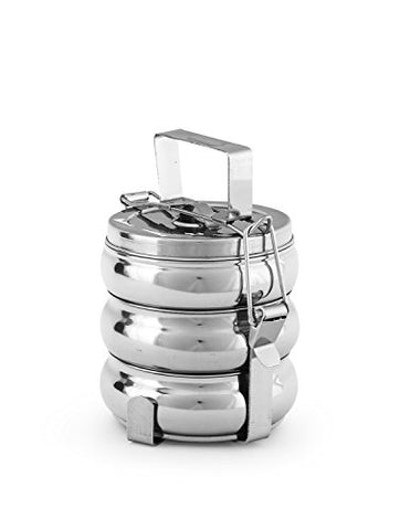 King International Stainless steel Belly tiffin box,lunch box 3 Tier | SpreeIndia.com - India's First Website That Discovers Eco-Friendly Products