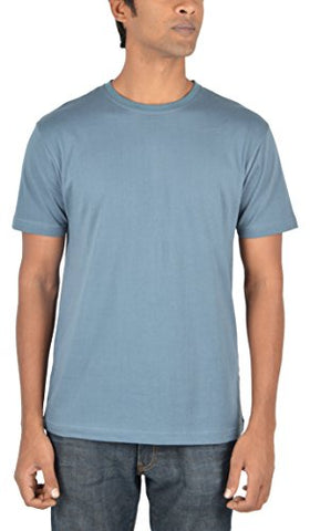 Woodwose Organic Clothing Men's Organic Cotton T-Shirt (OCMTSBG01-S, Grey, Small) | SpreeIndia.com - India's First Website That Discovers Eco-Friendly Products