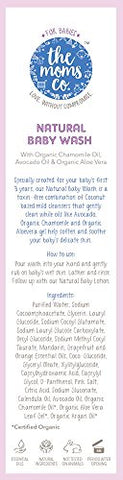 The Moms Co. Tear-Free Natural Baby Wash with Calendula, Avodado Oils and USDA-Certified Organic Oils Like Argan, Chamomile - 200ml