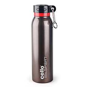 Cello Beatle Stainless Steel Sports Bottle, Brown | SpreeIndia.com - India's First Website That Discovers Eco-Friendly Products
