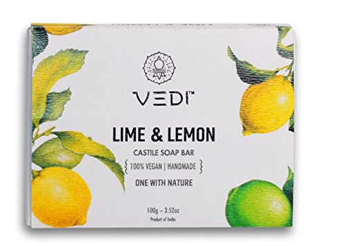 Vedi Lime & Lemon Castile Soap Bar, 100g | SpreeIndia.com - India's First Website That Discovers Eco-Friendly Products