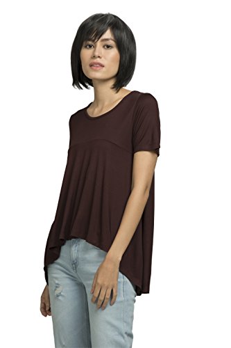 The Glu Affair Women’s Wine Flared Top, Medium | SpreeIndia.com - India's First Website That Discovers Eco-Friendly Products