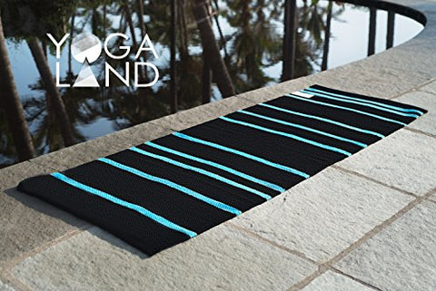 Yoga Land Mat - Guru DarkPool - 6 mm, 25"x 72" (100% Cotton, ANTI-SKID, Washable), Wt - 1.2 kgs | SpreeIndia.com - India's First Website That Discovers Eco-Friendly Products