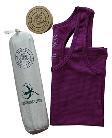 Woodwose Organic Clothing Womens Tank Top Pink - S | SpreeIndia.com - India's First Website That Discovers Eco-Friendly Products