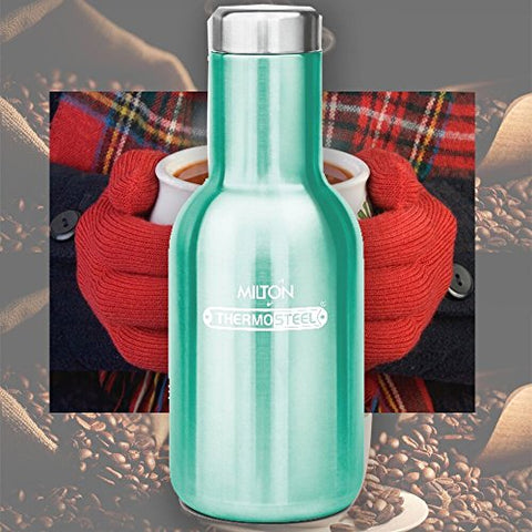 Milton Charm-400 Stainless Steel Bottle, 360ml, Green | SpreeIndia.com - India's First Website That Discovers Eco-Friendly Products