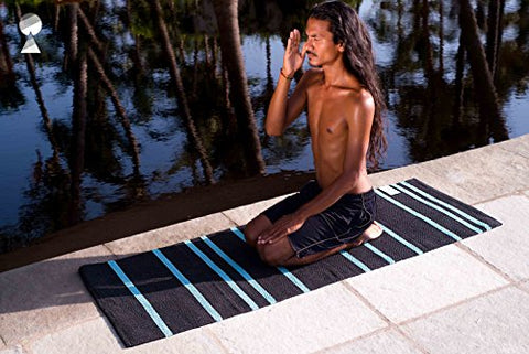 Yoga Land Mat - Guru DarkPool - 6 mm, 25"x 72" (100% Cotton, ANTI-SKID, Washable), Wt - 1.2 kgs | SpreeIndia.com - India's First Website That Discovers Eco-Friendly Products