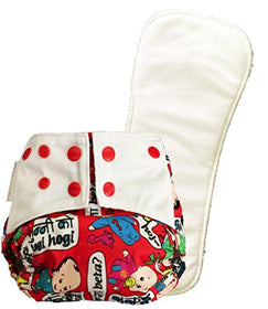 Superbottoms Cloth Supersoft Reusable Cover Diaper with 1 Stay Dry Soaker - Baby Talk