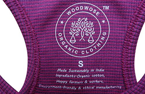 Woodwose Organic Clothing Womens Tank Top Pink - S | SpreeIndia.com - India's First Website That Discovers Eco-Friendly Products