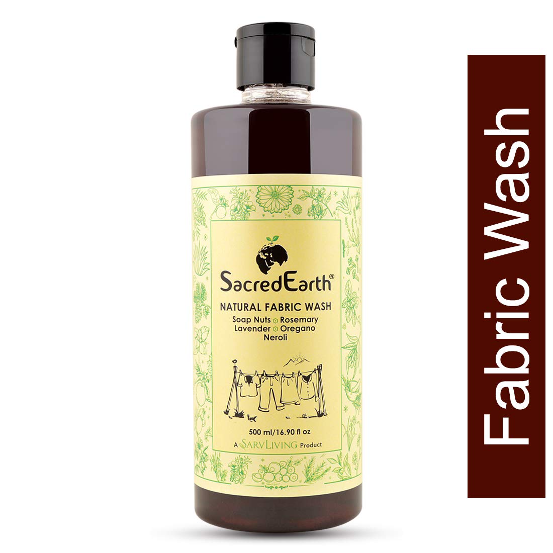 Natural Soapnut Detergent with Rosemary & Lavender (500 ml)