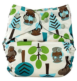 Bumberry Pocket Diaper (Trees) and 1 Microfiber Insert